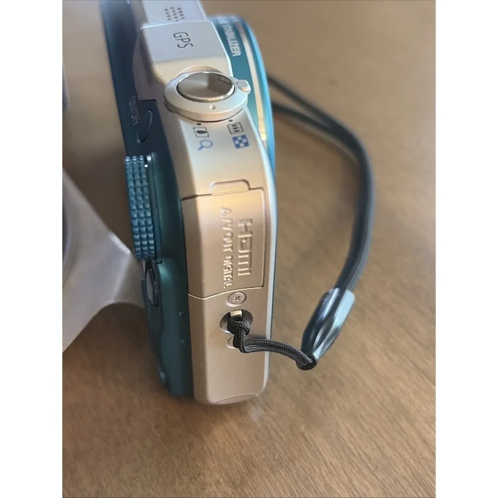 Canon PowerShot SX230 HS 12.1MP 14x Optical Zoom Blue Digital Camera GPS Tested